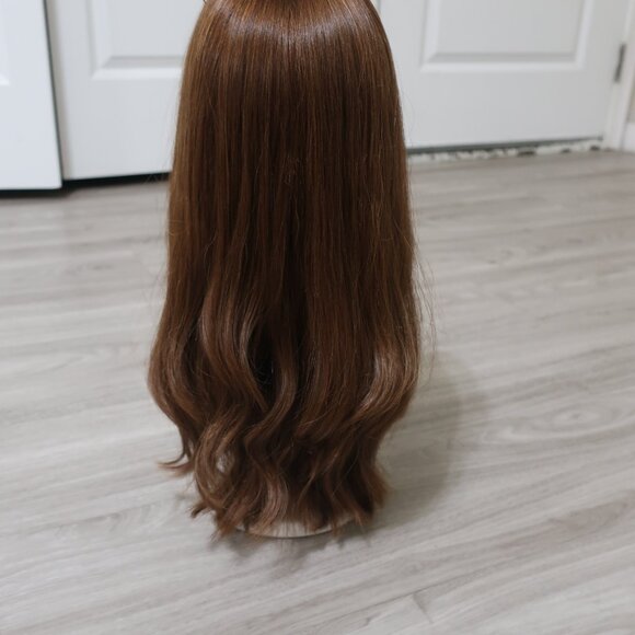 Exquisite Red European Hair Wig 16 Inch Layered Ribbon Front - Picture 3 of 5